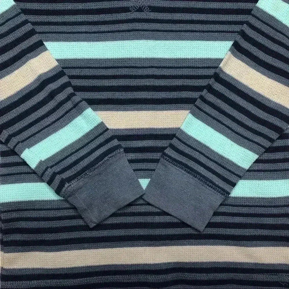 Circo Striped Shirt Long Sleeved Stripes Blue, Grey, & Black Size 4T - Picture 3 of 16
